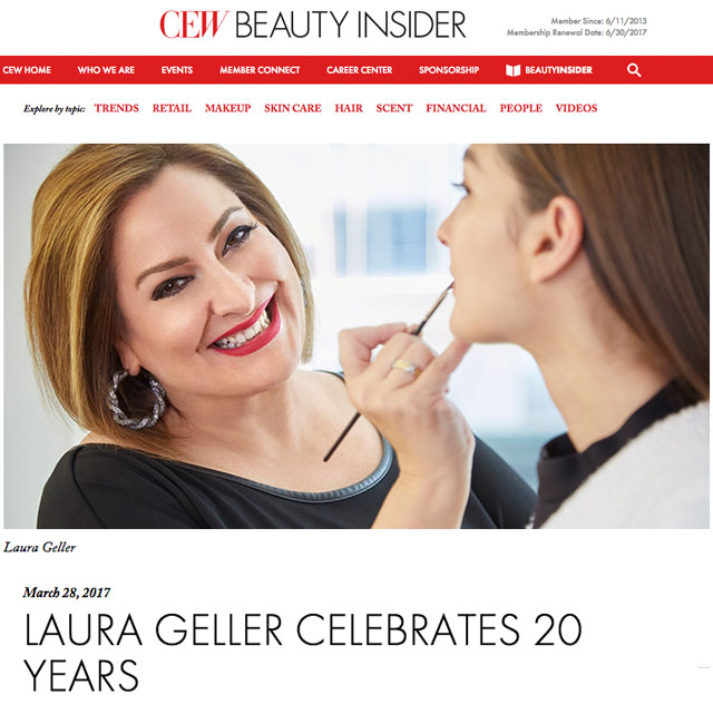Laura Geller Celebrates 20 Years - CEW Beauty Insider